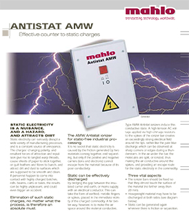 Mahlo Antistat AMW static discharging bars