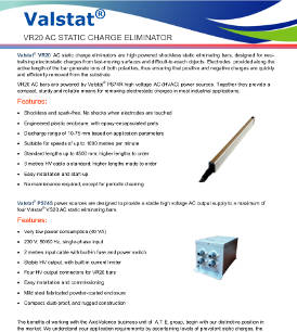 Valstat® VR 20 Active AC Static Charge Eliminator