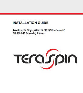 Installation guide - PK 1500 and PK 1600-40 series drafting system for roving frames