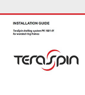 Installation guide - PK 1601-01 series drafting system for worsted ring frames