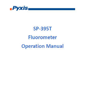 SP 395T Fluorometer Operation Manual