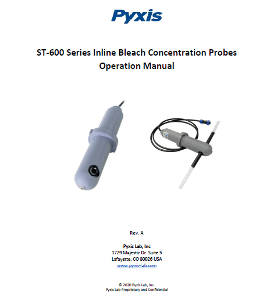 ST-600 series inline bleach concentration probes operation manual