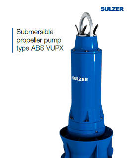 Submersible propeller pump type ABS VUPX