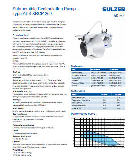 Submersible Recirculation Pump Type ABS XRCP 250