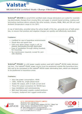 Valstat® VR20X static charge eliminator