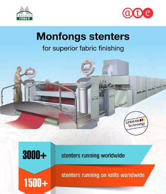 Monfongs stenters for superior fabric finishing