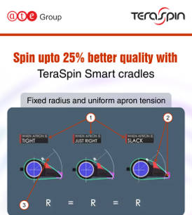 Spin upto 25% better quality with TeraSpin Smart cradles
