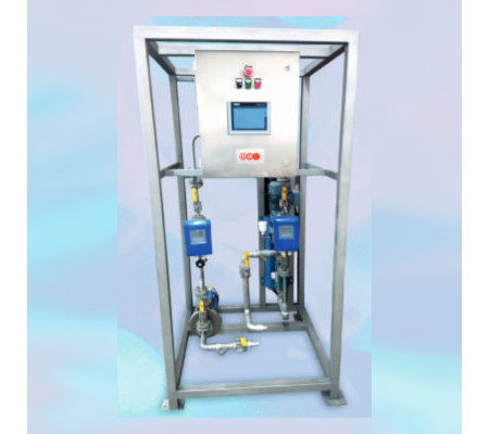 Continuous dosing system for cold pad batch (CPB) dyeing